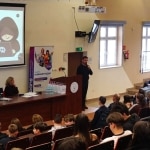 Prezentacja "Hejt w social mediach" podczas Dnia Bezpiecznego Internetu w PANS Jarosławiu.