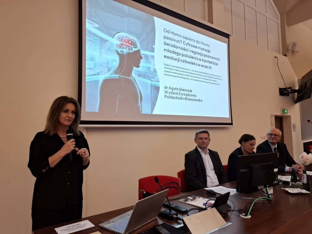 Agata Gierczak podczas VIII Międzynarodowej Konferencji Naukowej w Rzeszowie
