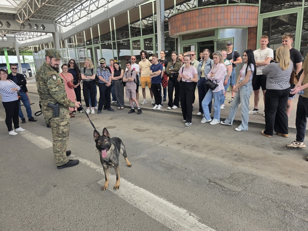 Wizyta studyjna w Placówce Straży Granicznej Medyka studentów III roku  kierunku bezpieczeństwo wewnętrzne