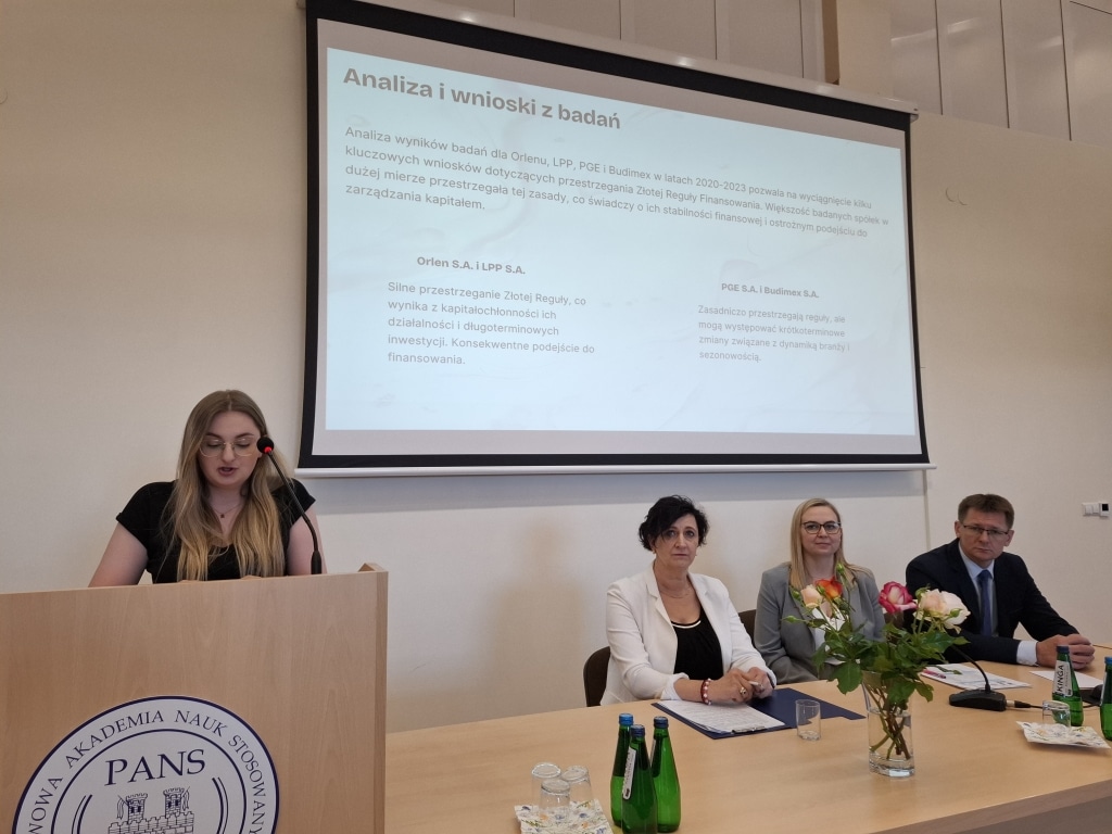 Prelegentka podczas VIII Międzynarodowej Konferencji Naukowej w PANS.