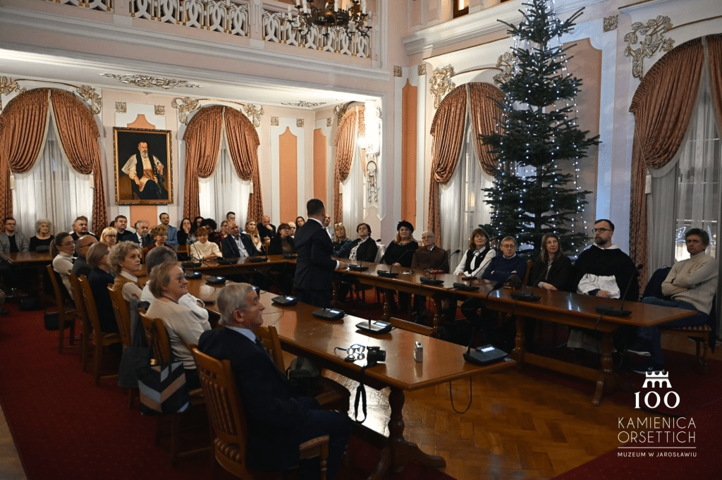 Uroczystość 100-lecia Muzeum w Jarosławiu Kamienica Orsettich z udziałem gości.