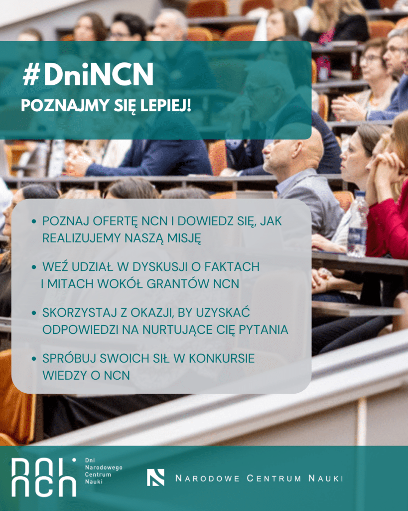 Dni NCN: Poznaj ofertę, weź udział w dyskusji, zadaj pytania.