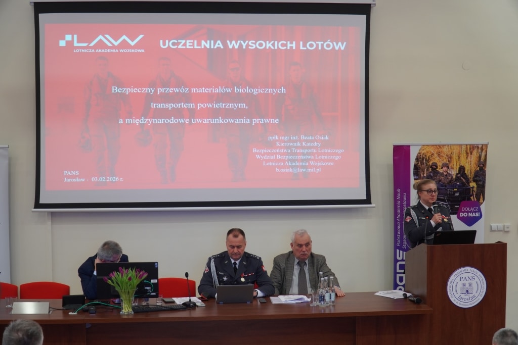Konferencja „Bezpieczny przewóz materiałów biologicznych transportem powietrznym” w PANS