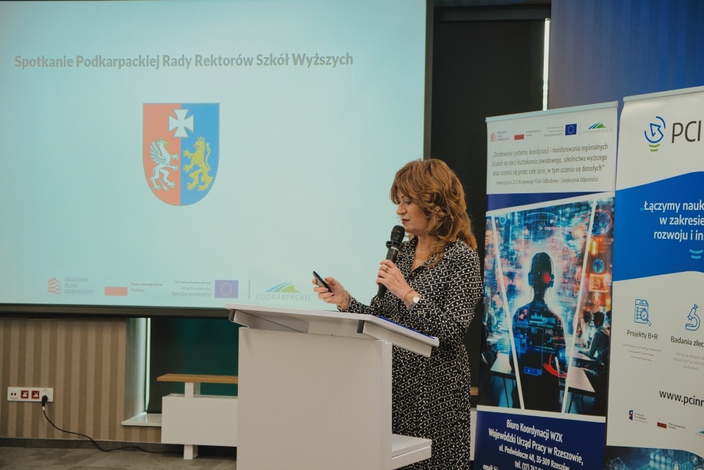 Podkarpacka Rada Rektorów Szkół Wyższych - przemówienie rektorki