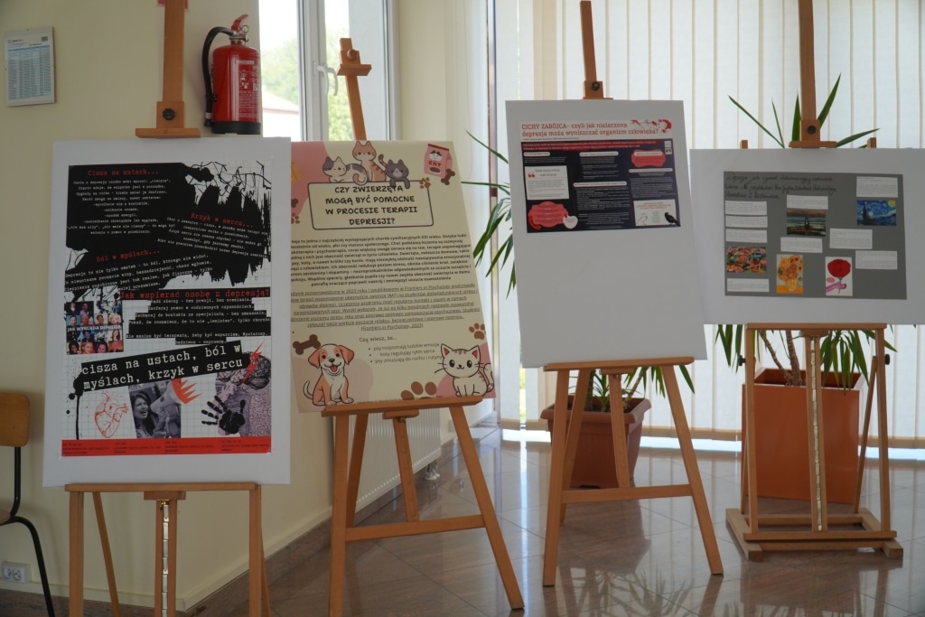 Plakat konferencji naukowej "Kiedy boli dusza i życie traci sens" o depresji