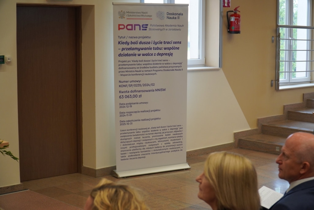 Plakat konferencji naukowej "Kiedy boli dusza i życie traci sens" PAN