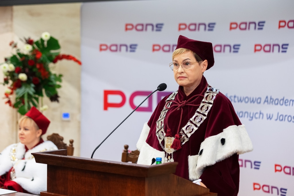 Rektor podczas Inauguracji Roku Akademickiego w Państwowej Akademii Nauk Stosowanych w Jarosławiu.