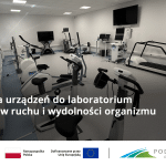 Sala laboratoryjna z urządzeniami do treningu wydolnościowego i narządów ruchu