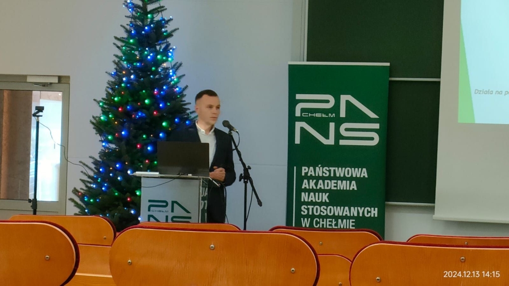 Prezentacja na Państwowej Akademii Nauk Stosowanych w Chełmie z udziałem studentów BW.