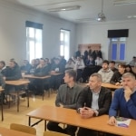 Spotkanie w sali wykładowej z przedstawicielami Podkarpackiego Centrum Innowacji