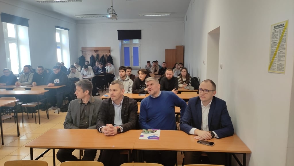 Spotkanie z przedstawicielami PCI w sali wykładowej