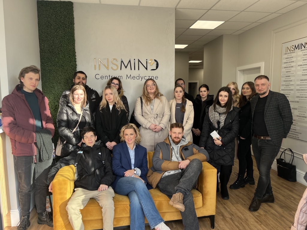 Wizyta studyjna studentów psychologii w SOSW w Skawinie oraz Centrum Medycznym INSMIND w Krakowie