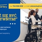 Grupa ludzi, w tym osoba na wózku, podczas warsztatów "Odważ się być aktywnym!
