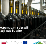 System wspomagania decyzji w eliminacji wad butelek - linia produkcyjna z butelkami