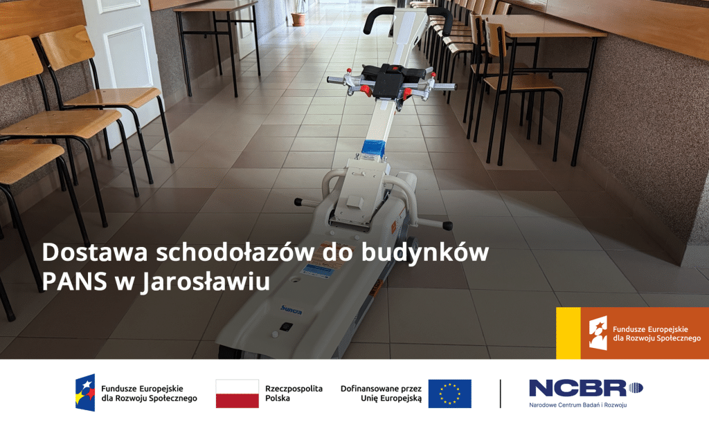 Dostawa schodołazów do budynków PANS w Jarosławiu