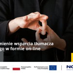 Uruchomienie wsparcia tłumacza migowego online - dłonie w geście migowym