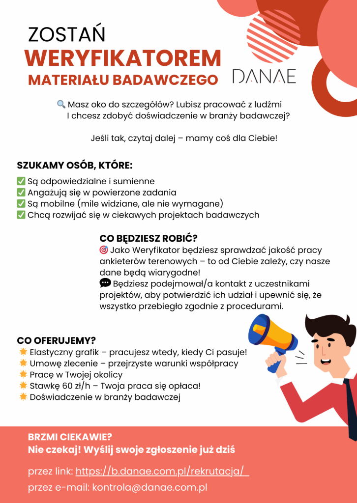 Zostań Weryfikatorem Materiału Badawczego - praca zdalna