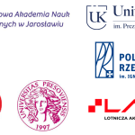 Logotypy PANS Jarosław, Uniwersytet Kaliski, Politechnika Rzeszowska, LOTW, Polskie Towarzystwo Geopolityczne, Uniwersytet Rzeszowski