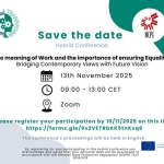 Zaproszenie na hybrydową konferencję „Znaczenie pracy i równości” 13.11.2025