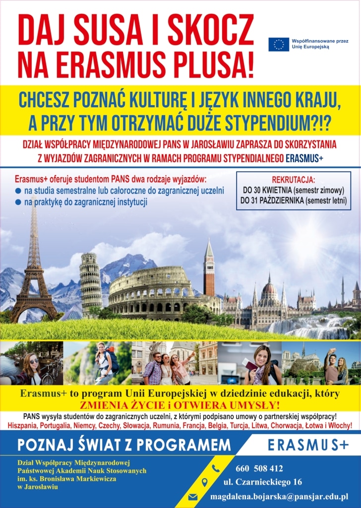 Rekrutacja na Erasmsus+: studia za granicą, kultura i języki w Europie