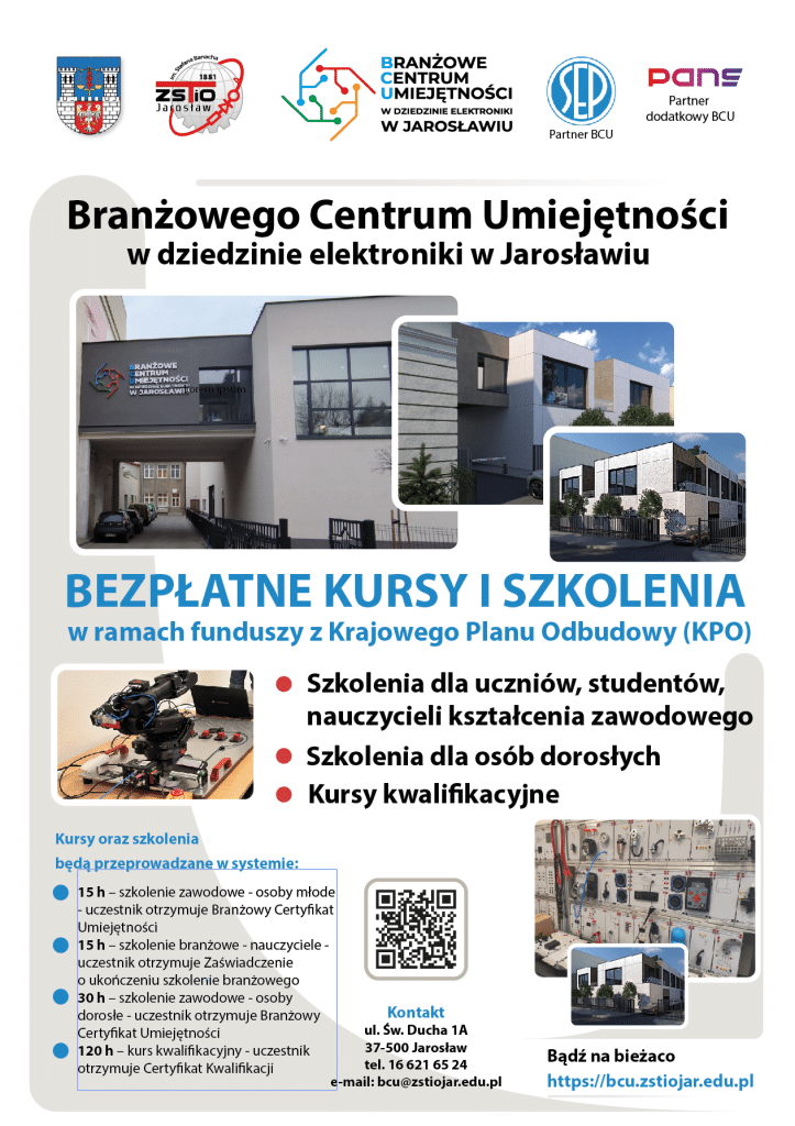 Zapraszamy do Branżowego Centrum Umiejętności w Jarosławiu