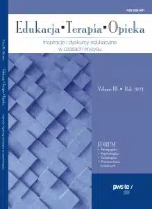 Okładka czasopisma "Edukacja. Terapia. Opieka" Vol. III, Rok 2021