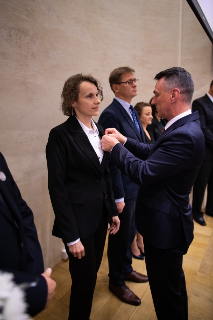 Wręczenie odznaczenia podczas Inauguracji 2021/2022