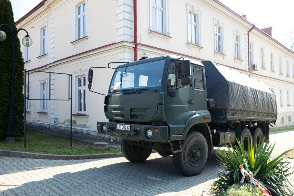 Ciężarówka STAR z tablicą rejestracyjną JUD 00632 na Dzień Otwarty 2025