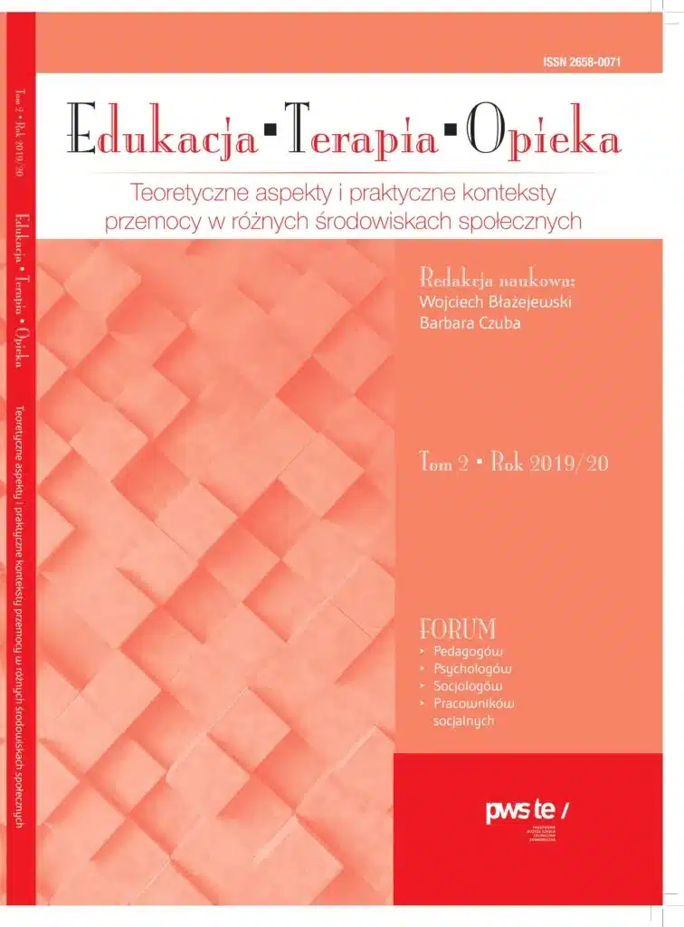 Okładka "Roczniki naukowe: Edukacja Terapia Opieka", tom 2, rok 2019/20