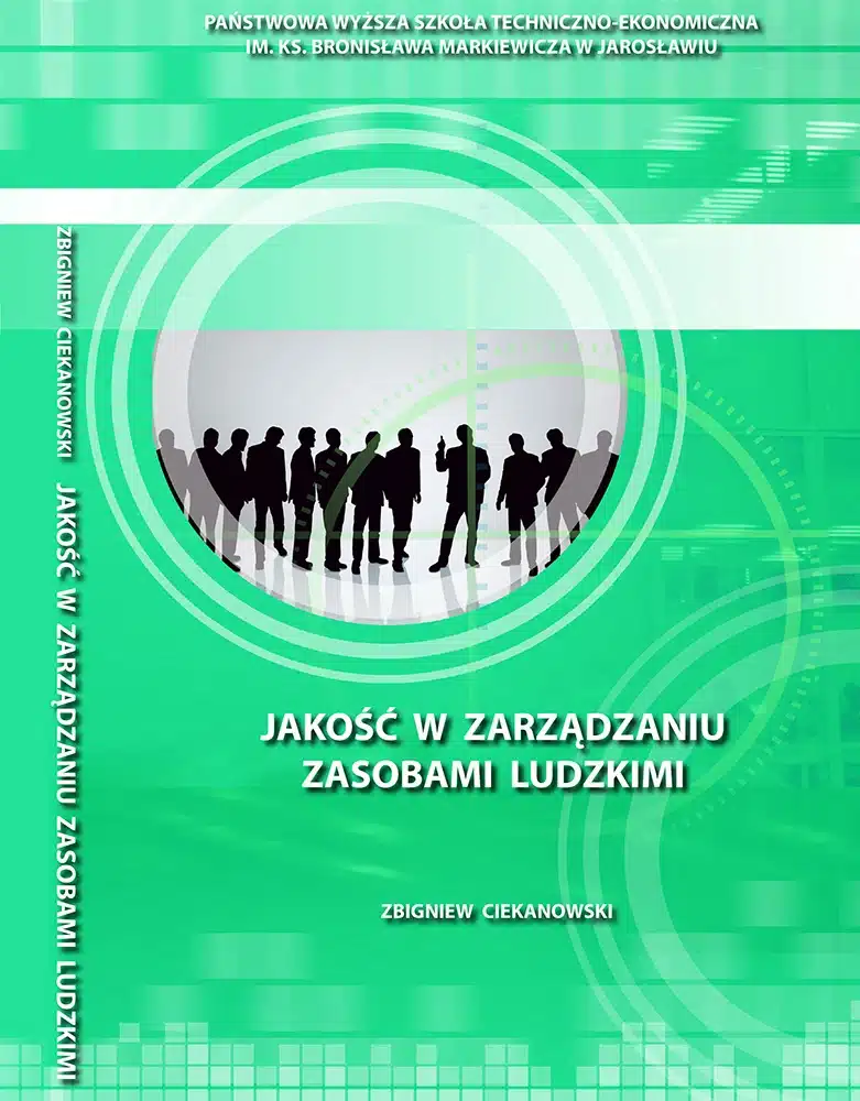 Okładka monografii "Jakość w zarządzaniu zasobami ludzkimi" autorstwa Zbigniewa Ciekanańskiego.