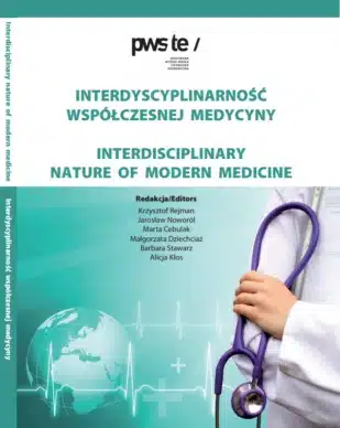 Okładka książki "Interdyscyplinarność współczesnej medycyny" z PWSZ/TE