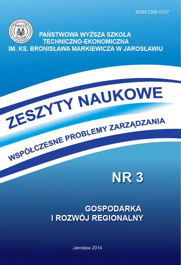 Zeszyty Naukowe Nr 3: Gospodarka i Rozwój Regionalny