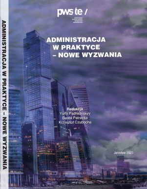 Okładka monografii "Administracja w praktyce – nowe wyzwania" z 2023.