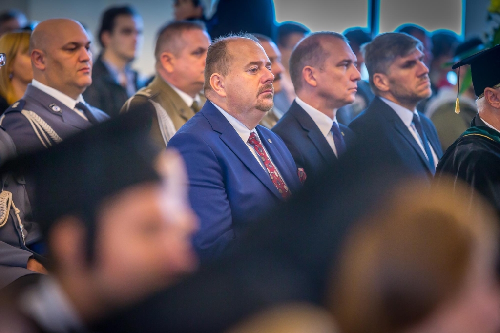 Uroczysta inauguracja roku akademickiego 2018/2019 z udziałem władz uczelni.