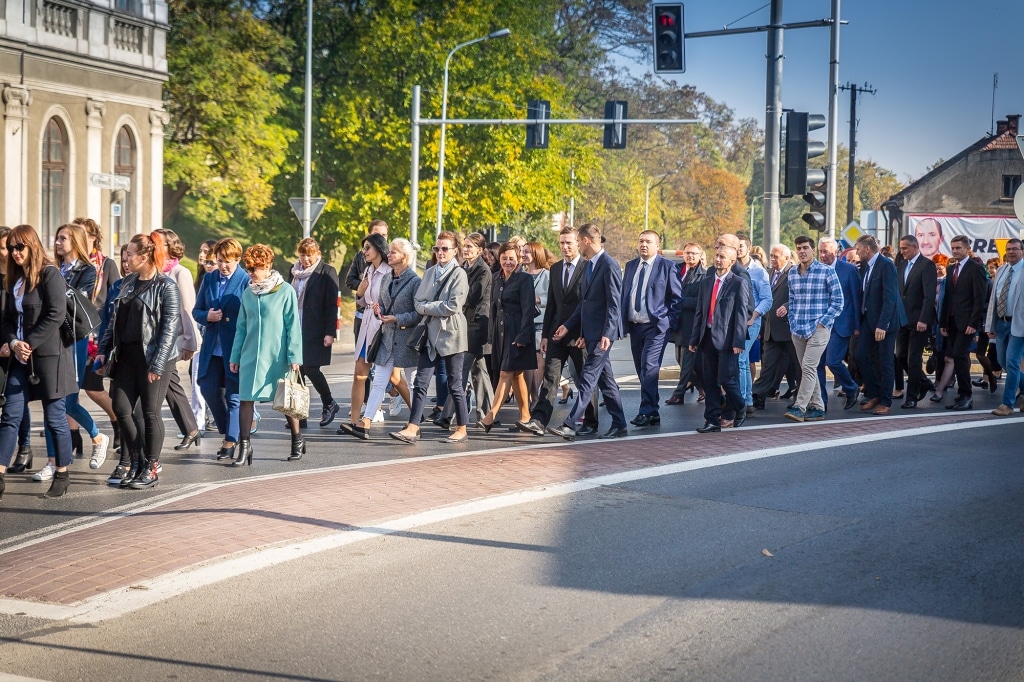 Uroczyste przemarsz w ramach Inauguracji 2018/2019