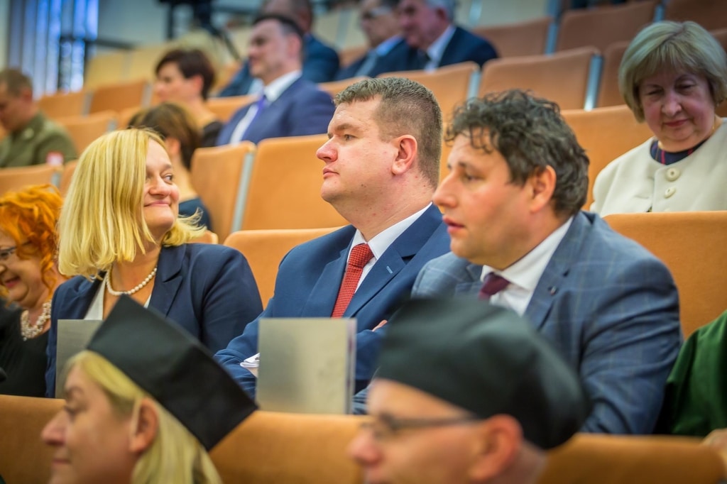 Uczestnicy inauguracji roku akademickiego 2018/2019 w audytorium